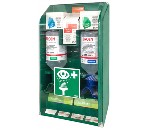 Førstehjælpsskab: Førstehjælp til begge øjne samtidigt