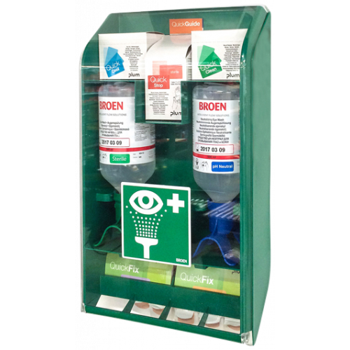 Førstehjælpsskab: Førstehjælp til begge øjne samtidigt