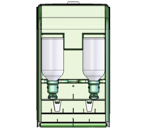 Førstehjælpsskab til dobbelt øjenskyl