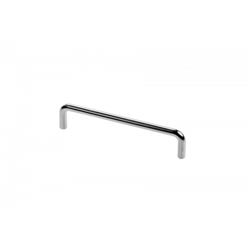 Bøjlegreb, silver, L160mm, u/rosetter, Ø10mm