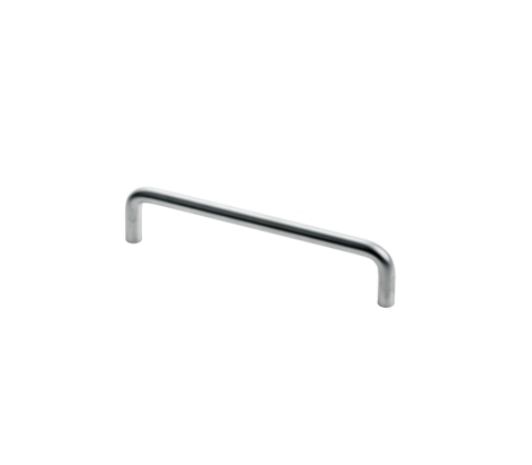 Bøjlegreb, silver, L160mm, m/rosetter, Ø10mm