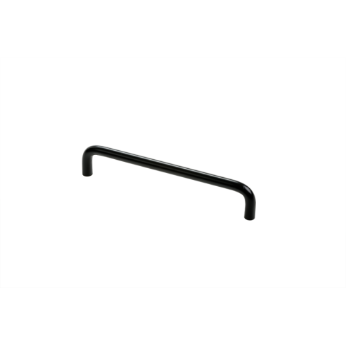 Bøjlegreb, sort, L160mm, u/rosetter, Ø10mm