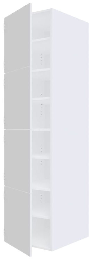 7051 Højskab med dobbelt låger,  1 bøjlestang og 1 fast hylde 